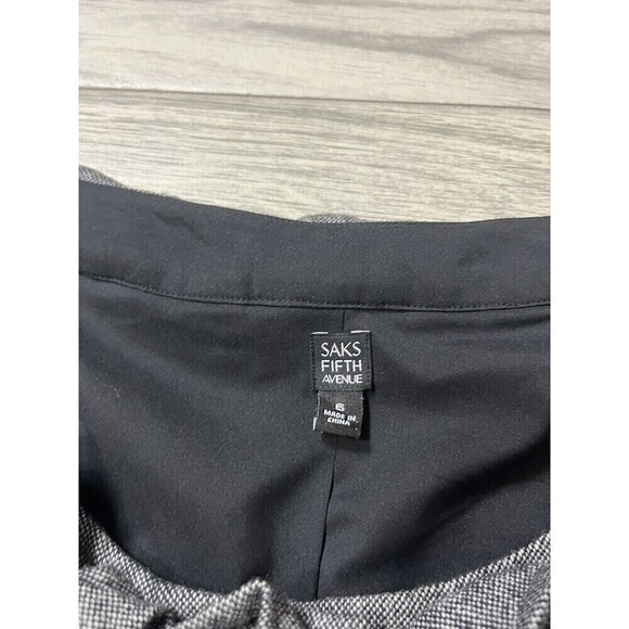 Saks Fifth Avenue Womens Black Label Cropped Jacket Size 6  Wool Blend Blazer A2 - Picture 7 of 7